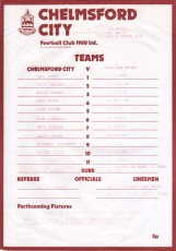 Chelmsford City v West Ham United