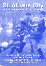 St Albans City v West Ham United
