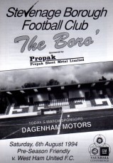 Stevenage Borough v West Ham United