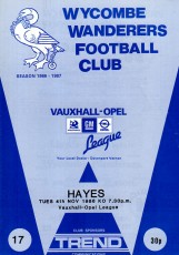 Wycombe Wanderers v Hayes