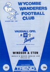 Wycombe Wanderers v Windsor & Eton
