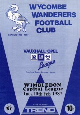 Wycombe Wanderers v Wimbledon