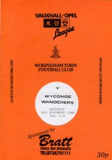 Wokingham Town v Wycombe Wanderers