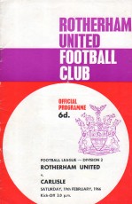 Rotherham United v Carlisle United