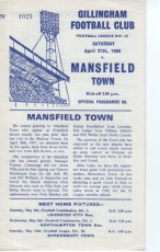 Gillingham v Mansfield Town