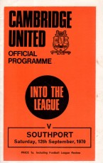 Cambridge United v Southport
