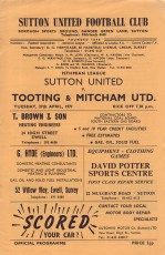 Sutton United v Tooting & Mitcham United