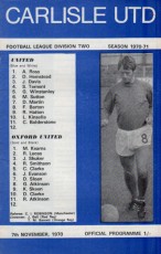 Carlisle United v Oxford United