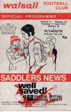 Walsall v Plymouth Argyle
