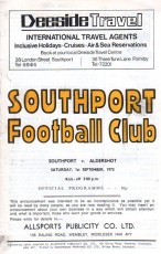 Southport v Aldershot Town