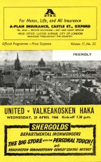 Oxford United v Valkeakosken Haka