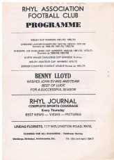 Rhyl v New Brighton