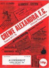 Crewe Alexandra v Aldershot Town