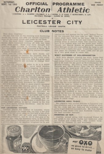 Charlton Athletic v Leicester City