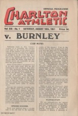 Charlton Athletic v Burnley