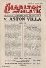 Charlton Athletic v Aston Villa