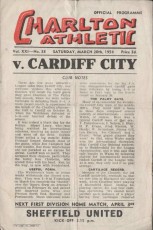 Charlton Athletic v Cardiff City
