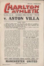 Charlton Athletic v Aston Villa