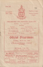 Chelmsford City v Kings Lynn