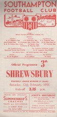 Southampton v Shrewsbury Town