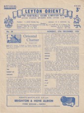 Leyton Orient v Brighton & Hove Albion