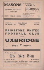 Maidstone United v Uxbridge
