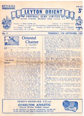 Leyton Orient v Charlton Athletic