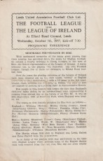 Football League v Irish League