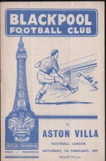 Blackpool v Aston Villa