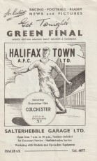Halifax Town v Colchester United