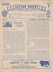 Leyton Orient v Brighton & Hove Albion