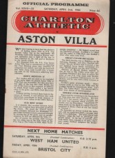 Charlton Athletic v Aston Villa
