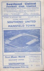 Southend United v Mansfield Town