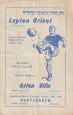 Leyton Orient v Aston Villa