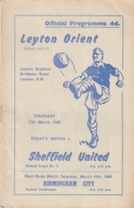 Leyton Orient v Sheffield United