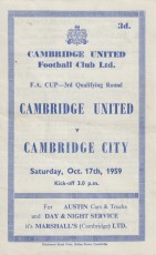 Cambridge United v Cambridge City