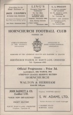 Hornchurch v Walton & Hersham