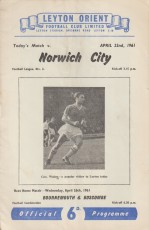 Leyton Orient v Norwich City