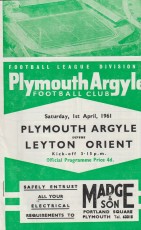 Plymouth Argyle v Leyton Orient