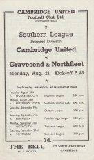 Cambridge United v Gravesend & Northfleet