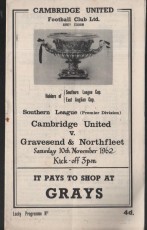 Cambridge United v Gravesend & Northfleet