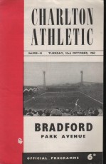 Charlton Athletic v Bradford Park Avenue
