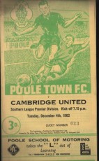 Poole Town v Cambridge United