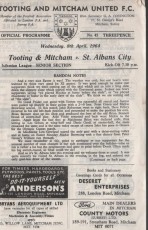 Tooting & Mitcham United v St Albans City