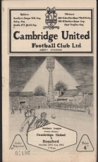 Cambridge United v Romford
