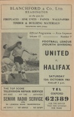 Oxford United v Halifax Town