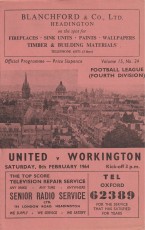 Oxford United v Workington