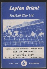 Leyton Orient v Coventry City
