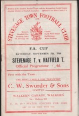 Stevenage Town v Hatfield Town