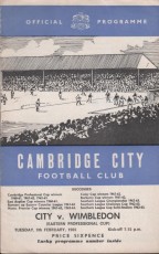 Cambridge City v Wimbledon